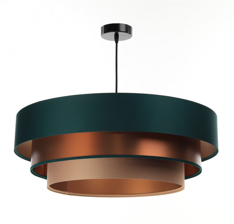 ImoLight Lampa wisząca Dalia Satynowa Mix Zielono-Beżowo-Miedziana 050-084-60 // IL-Dl-023