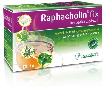 Herbapol Wrocław Raphacholin FIX herbatka ziołowa x20 saszetek
