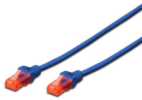 Ewent kabel sieciowy Patch Cat 6 u/UTP, AWG 24/7, 2 X RJ45, niebieski EW-6U-005B