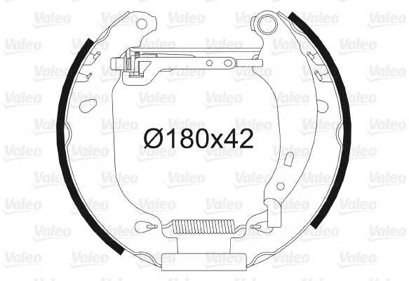 VALEO szczeki hamulcowe zestaw 554637