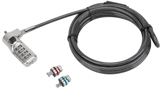 Targus Targus Defcon 3-in-1 Universal Combo Cable Lock ASP86RGL