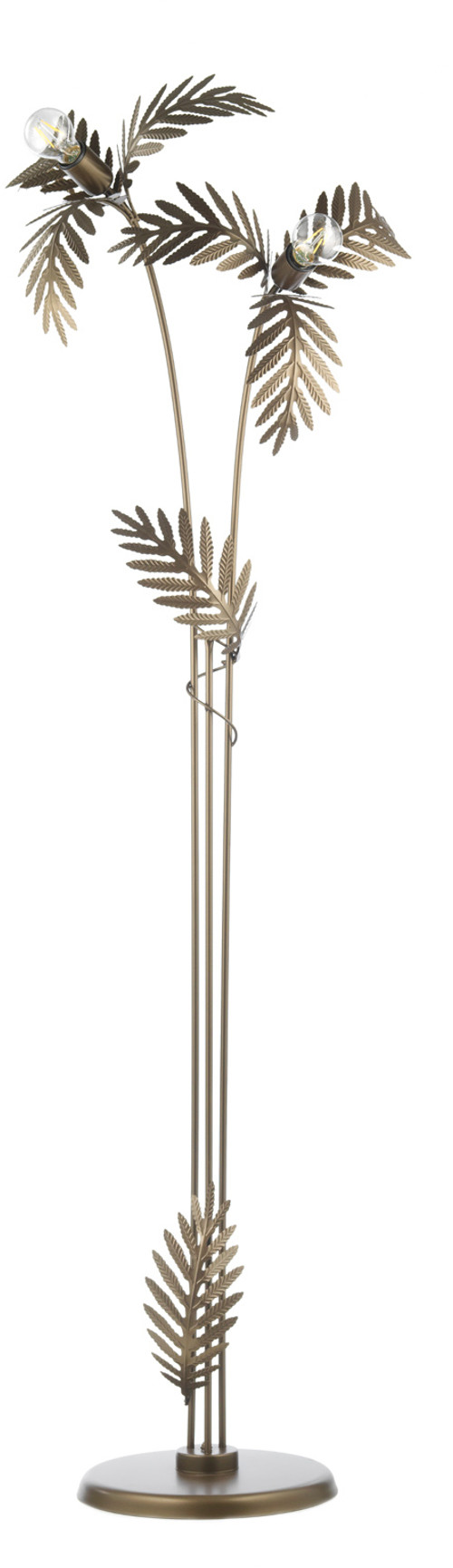 ONLI Lampa stojąca Dubai o wyglądzie liści, brązowa