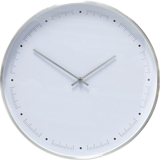 Hubsch Zegar ścienny 40 cm srebrny 130503