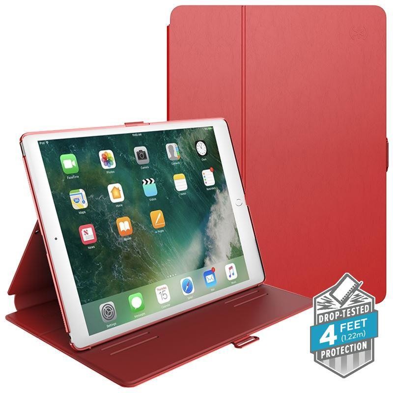 Speck Balance Folio - Etui iPad 9.7" (2018/2017) / iPad Pro 9.7" / iPad Air 2 / iPad Air w/Magnet & Stand up (Dark Poppy Red/Velvet Red) 121931-6055