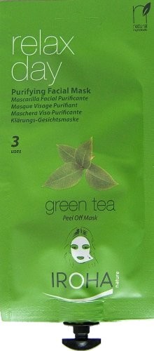 Iroha seval/brudnopis maska na twarz Maska (Peel-Off) Green Tea  Relax Day, trójpak (3 X 25 ML) 659001