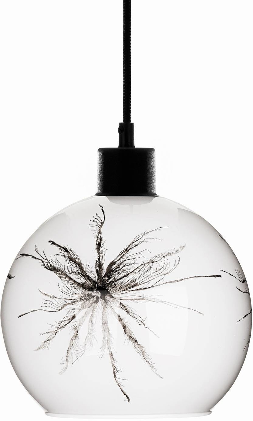 Euluna Lampa wisząca Ball dekor dmuchawca z boku  20cm