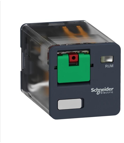 SCHNEIDER Plug-in relay 10a 3c/o 230vac with test button RUMC31P7