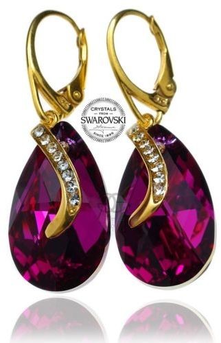 Swarovski SPECIAL kolczyki SENTI ZŁOTE SREBRO