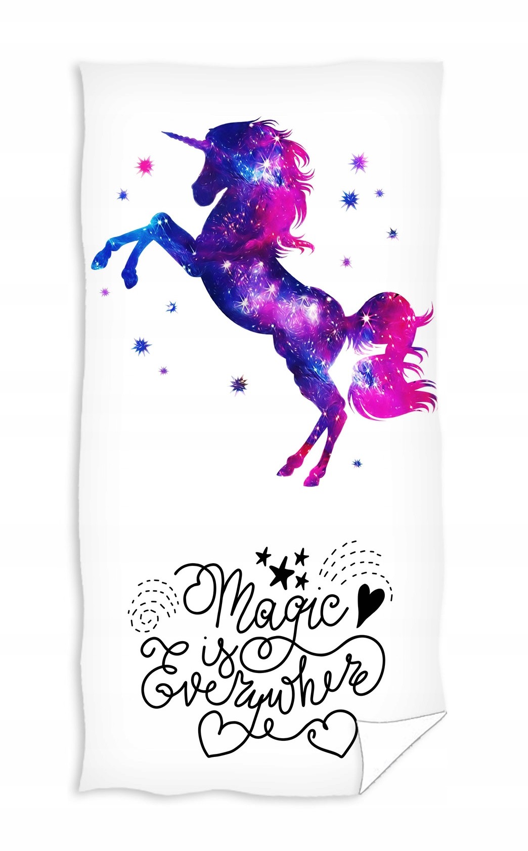 Ręcznik bawełniany Jednorożec Unicorn 70x140 Koń
