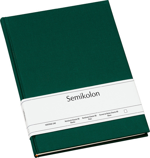 Semikolon Notes Uni Classic B5 ciemnozielony czysty 364708
