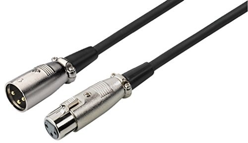 Monacor IMG Stage Line MEC-100/SW kabel mikrofonowy wskaźnik zużycia (wtyczka XLR/XLR-Kupplung) 1 m Czarny O61780