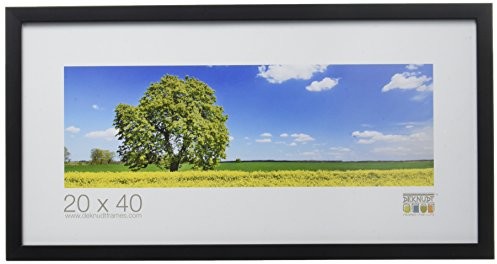 Deknudt Frames Deknudt ramki s43ak2 ramka na zdjęcia 20 X 40 drewniana rama czarna, 1.4 cm szerokości z drewna Foto Kader S43AK2-20.0x40.0
