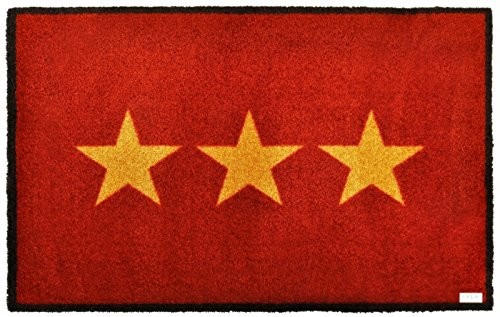 Zala Living ZALA mieszkalna mata na podłogę mata zatrzymująca brud wycieraczka mata przed drzwi Mata dekoracyjna, poliamid, czerwony 102101