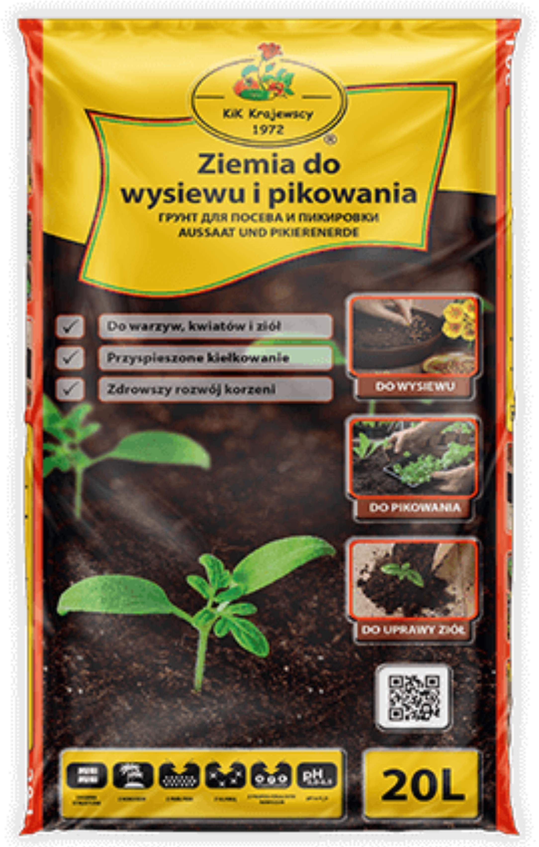 Ziemia do Wysiewu i Pikowania 20L