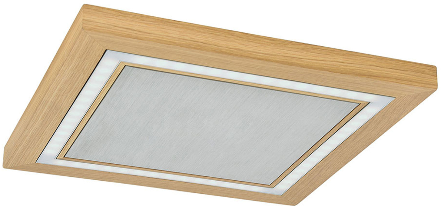HERZBLUT HerzBlut Otto O lampa sufitowa kwadrat dąb