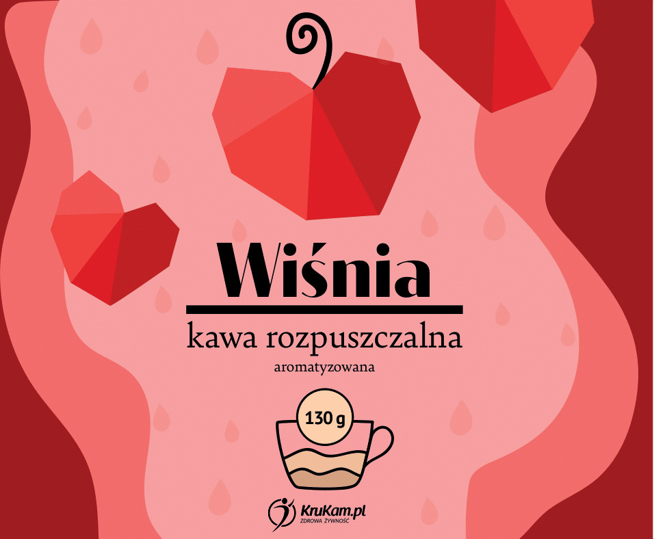 KruKam Kawa rozpuszczalna Wiśniowa 130g