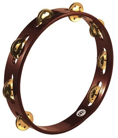 Meinl Percussion meinl Percussion drewniane Tamburyn z mosiądzu klamry, średnica 25,40 cm (10 cali), African Brown TA1B-AB