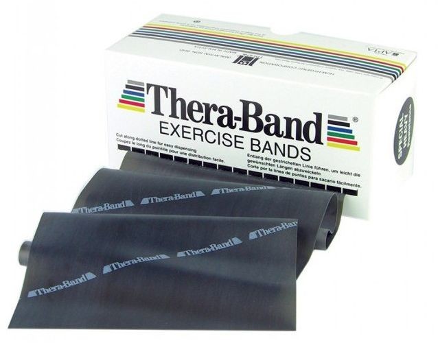 Thera-Band Specjalnie mocna taśma rehabilitacyjna Thera Band o zwiększonej wytrzymałości (TB-czarna) 000479