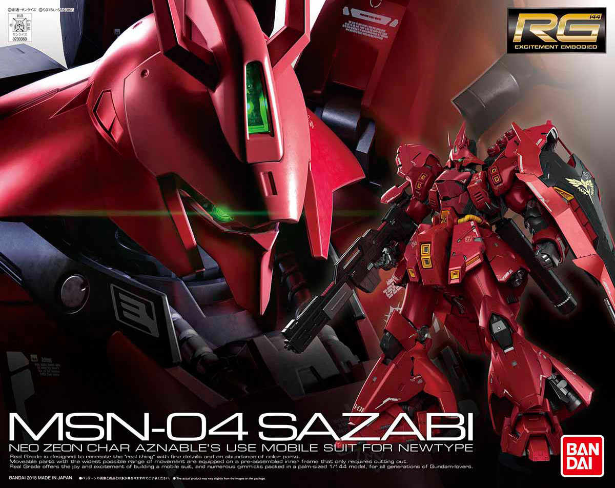 RG 1/144 MSN-04 SAZABI GUN61605