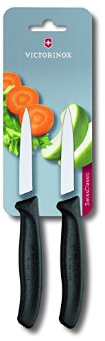 Victorinox zestaw nóż do warzyw Swiss Classic czarna 2 sztuki na Blister, 6.7603.b 67603B