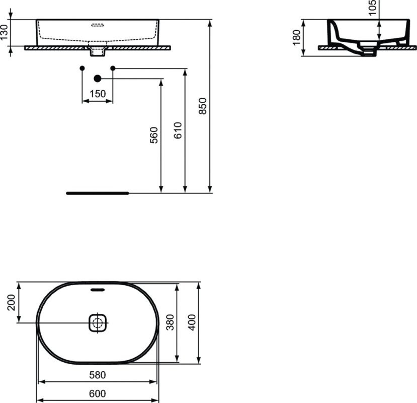 Ideal Standard Strada II 60x40 T360401