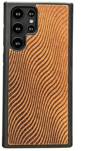 Bewood Drewniane etui Samsung Galaxy S22 Ultra Fale Merbau BWD09348