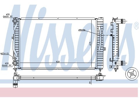 NISSENS Chodnica wody 60299