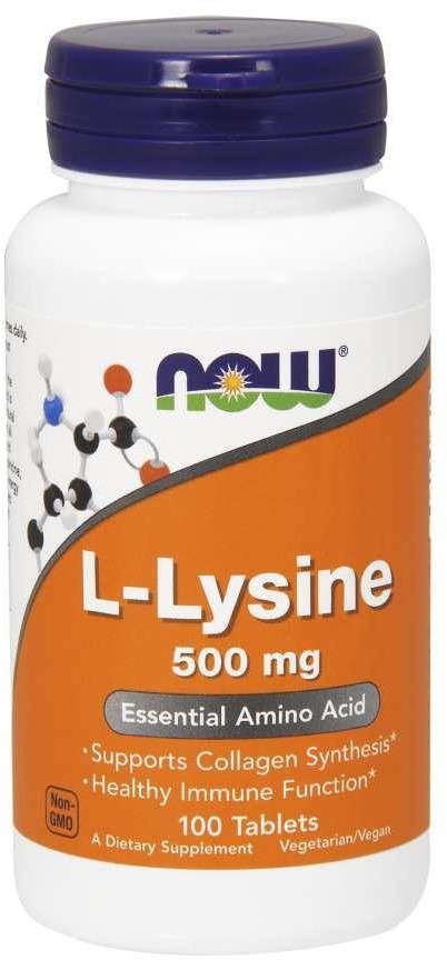 Now Foods L-Lizyna 500 mg (100 tabl.)