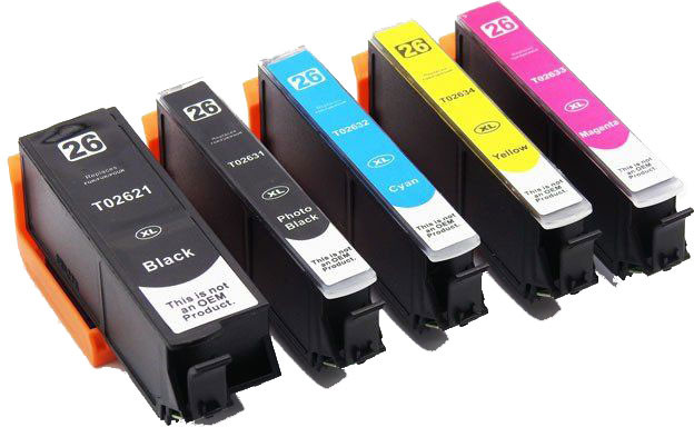 DD-Print 5x Tusz do Epson EXpression XP610 XP615 XP700 XP800 78ml Nowy DDPrint DD-IE2621B-2634CMYKN