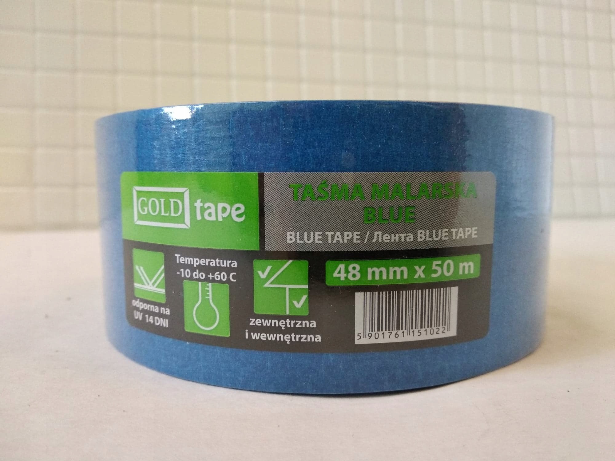 Taśma Blue Masking Malarska Niebieska Gold 48/50