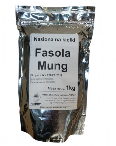 Toraf Nasiona na kiełki FASOLA MUNG 1kg Nas000475