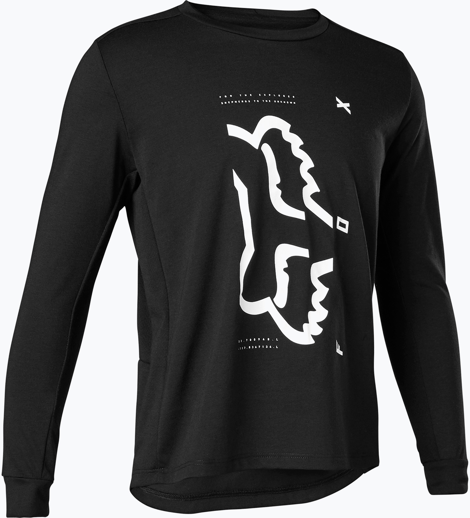 FOX Koszulka rowerowa dziecięca FOX Ranger Dr LS Jersey czarna 28959