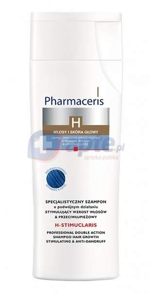 Dr Irena Eris Pharmaceris H-STIMUCLARIS specjalistyczny szampon o podwójnym działaniu stymulujący wzrost włosów i przeciwłupieżowy 250ml