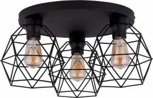 TK Lighting Galaxy 3189 druciana lampa sufitowa plafon 3x60W E27, czarny