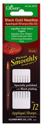 Clover 4972 schwarzgoldnadeln Numer 12, 6 sztuki, 46 X 28,8 MM, długość 4972