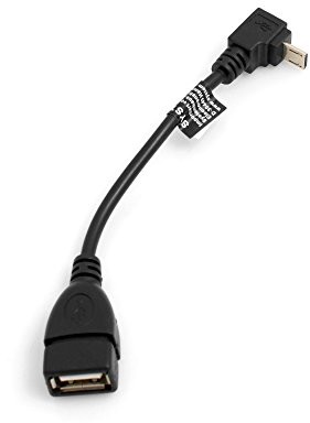 System-S Micro Kabel USB (Male) Kąt 90 ° stopni w dół do USB typ A (Female) Adapter kabla 13 cm 53526038