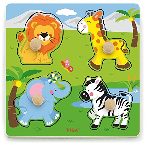Eitech GmbH Viga Toys - puzzle - dzikie zwierzęta