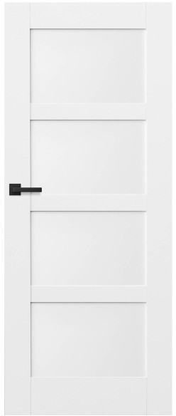 Drzwi bezprzylgowe pełne Connemara 80 prawe kredowo-białe SBI003610