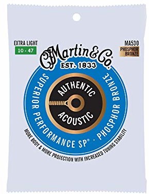 Martin MA530 Autentyczny akustyczny - SP - Brąz fosforowy Extra Light (10-47) 41Y18MA530