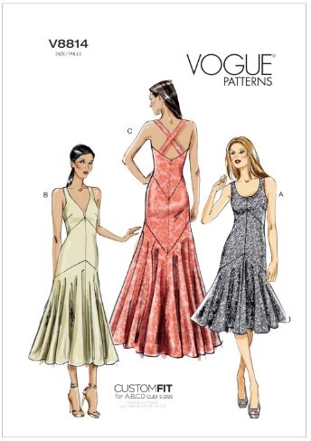 Vogue v8814  wykrój do szycia, wygląda elegancko, Extra ekstrawagancko, modny V8814A50