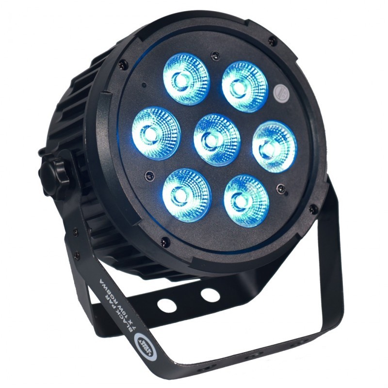 LIGHT4me Black Par 7X10W RGBWa LED