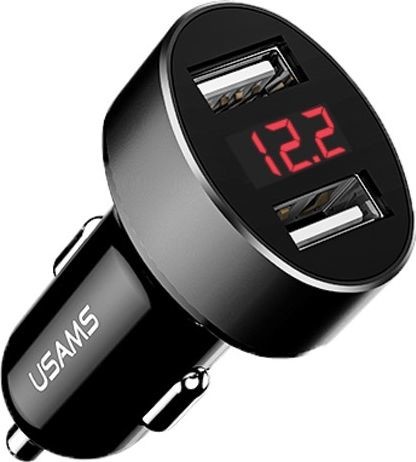 Usams Ładowarka  samochodowa czarny CC45GC01 US-CC045 63906-uniw