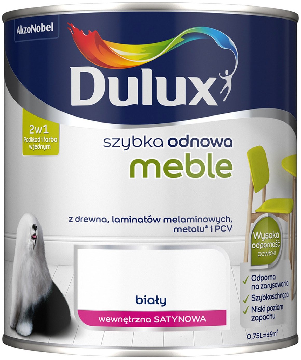 Dulux Szybka Odnowa Meble biały 750 ml