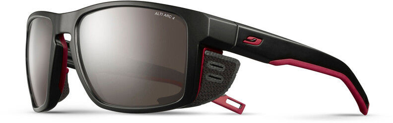 Julbo Shield Alti Arc 4 Okulary przeciwsłoneczne, black/red/red-brown flash silver 2021 Okulary alpinistyczne J5066114