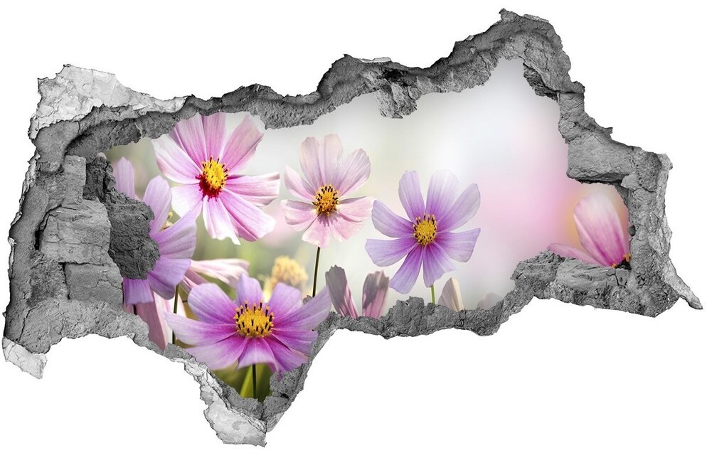 Wallmuralia.pl Samoprzylepna dziura na ścianę Kwiaty na łące