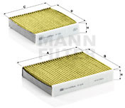 MANN FILTER Filtr, wentylacja przestrzeni pasażerskiej FILTER FP 21 000-2 FP 21 000-2