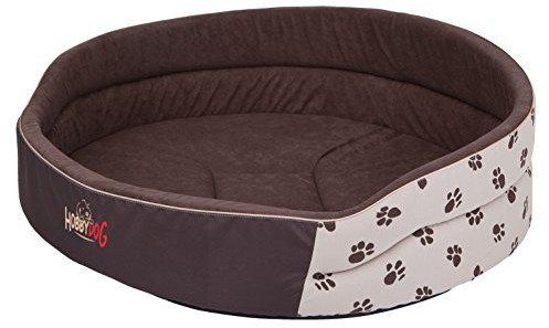 Hobbydog r6piabez4 łóżko dla psa piany z łapy rozmiar 6, brązowy, 70 x 55 cm 5902052042913