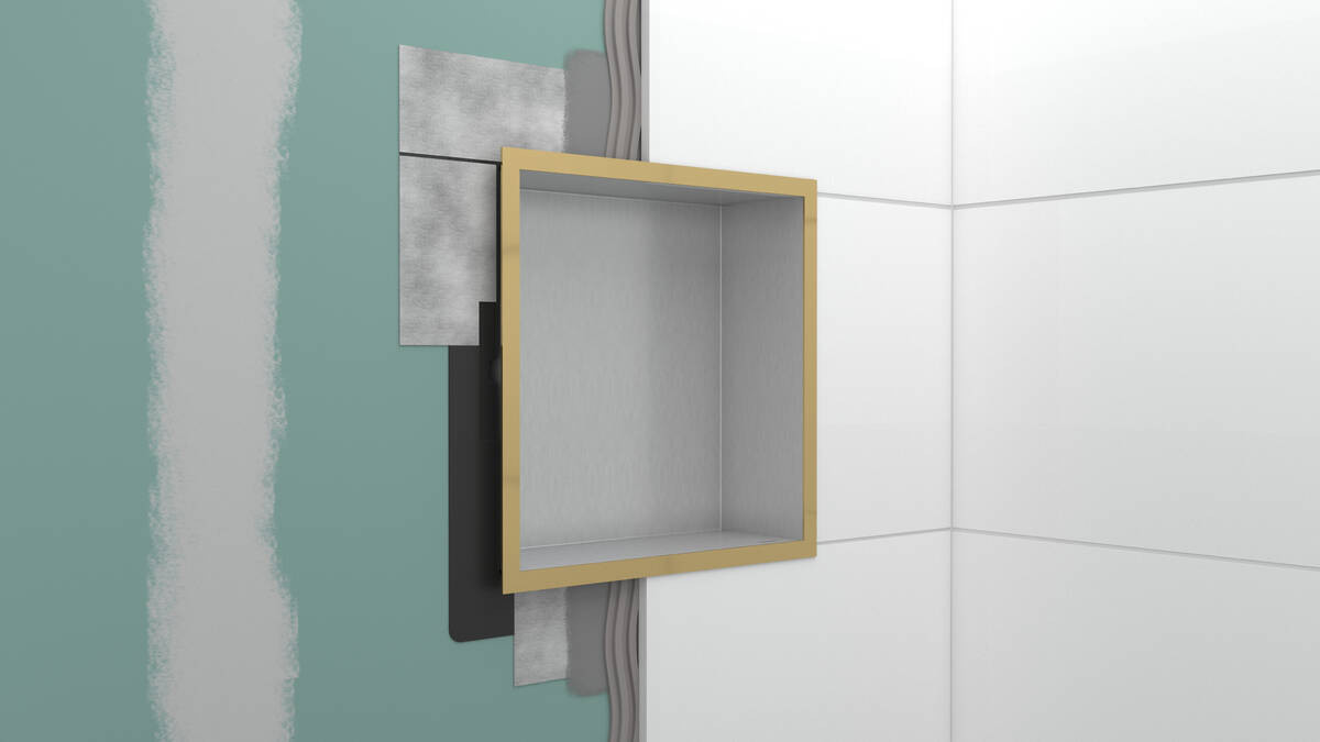 Hansgrohe XtraStoris Individual Wnęka ścienna 30x30 cm czarny mat 56098670