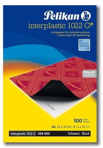 Pelikan 404400 kalka Interplastic 1022 G, czarna, A4, 100 arkuszy 404400