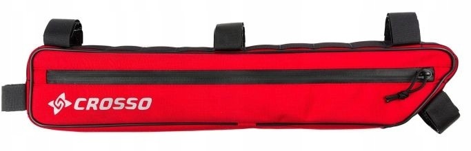 Crosso Sakwa pod ramę Zipper XL czerwony